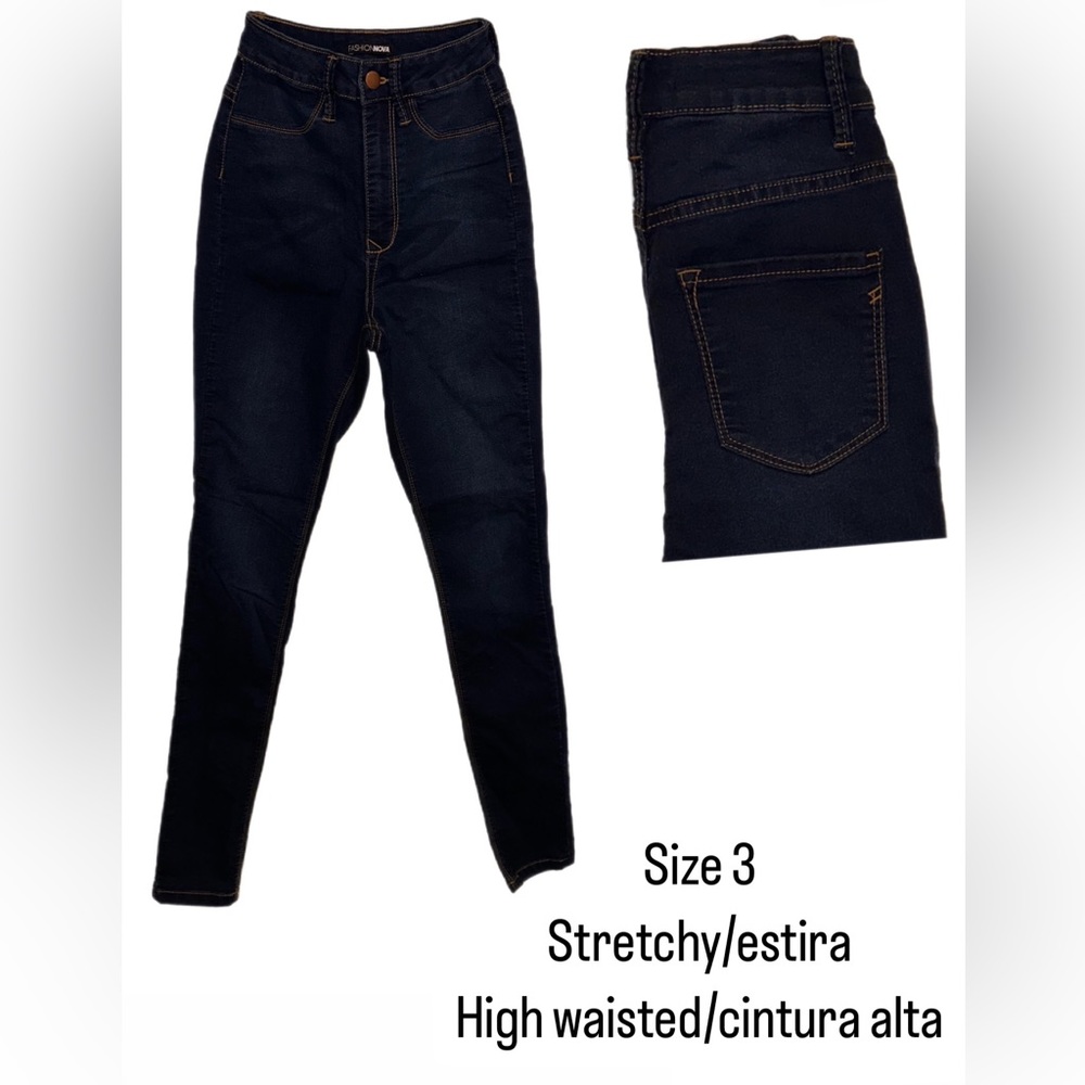 Fashion nova size 3 stretchy high waist skinny jean